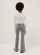 Grey denim flare jeans for girls_1
