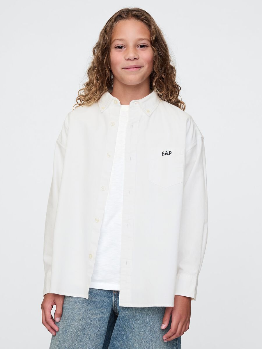 Camicia bianca elasticizzata_0