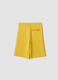Shorts gialli in misto cotone_4