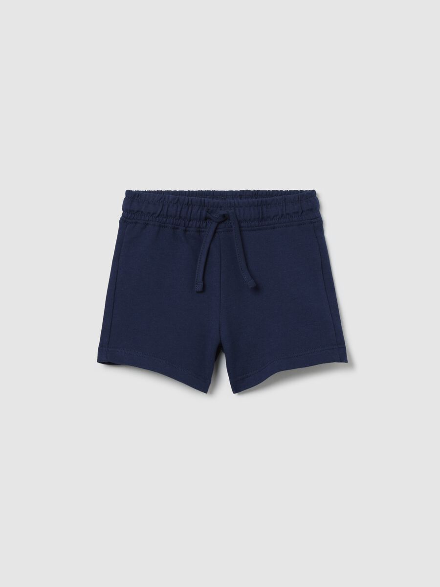 Girls' pure cotton blue shorts_0