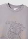 Grey pure cotton regular fit T-shirt with Dragon Ball print_5