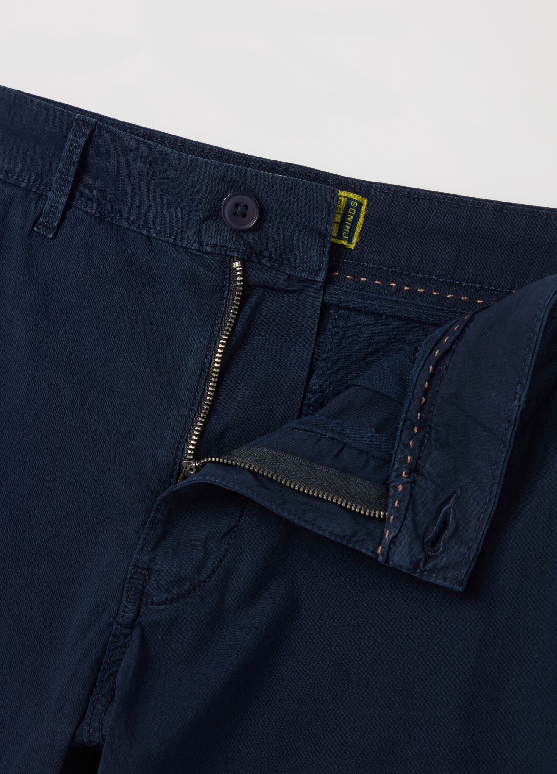 Chino trousers in poplin