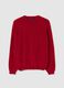 Red Crew Neck Pullover in Pure Lambswool Regular Fit_4