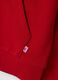 Felpa rossa in puro cotone con girocollo over fit_1