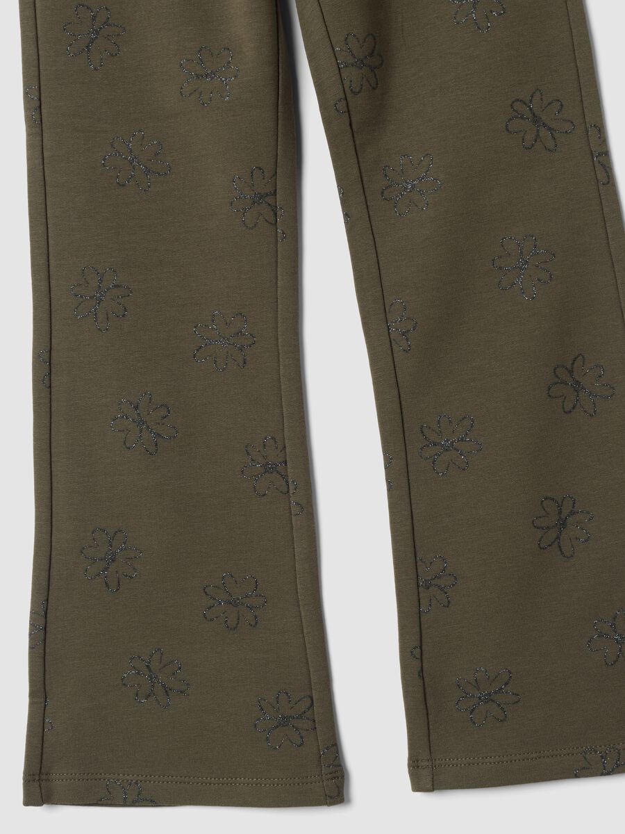 Leggings verdi in cotone elasticizzato skinny fit_3