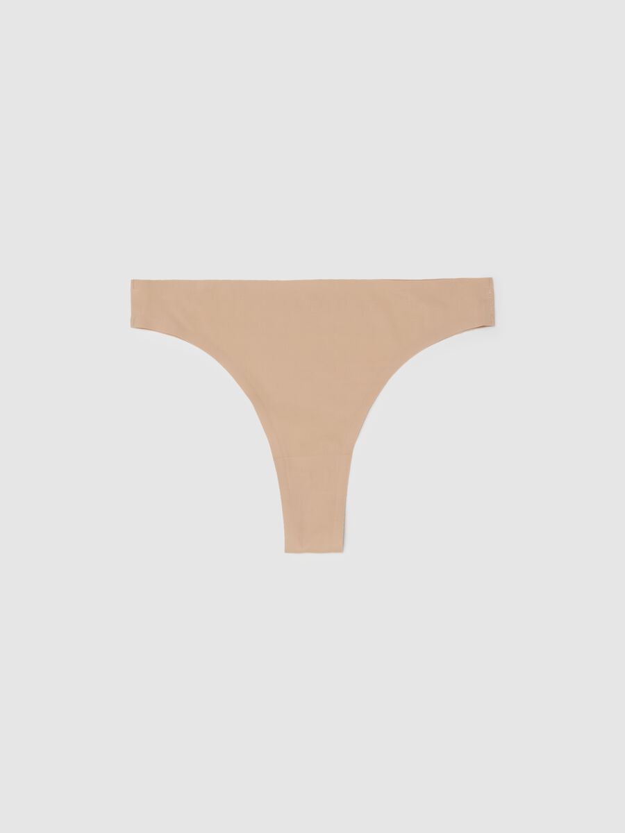Slip in tessuto elasticizzato beige_0