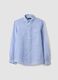 Blue striped pure linen shirt &ndash; regular fit_4