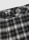 Black checkered skirt for girls with adjustable belt_1