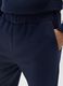Blue Stretch Cotton Sports Trousers_3