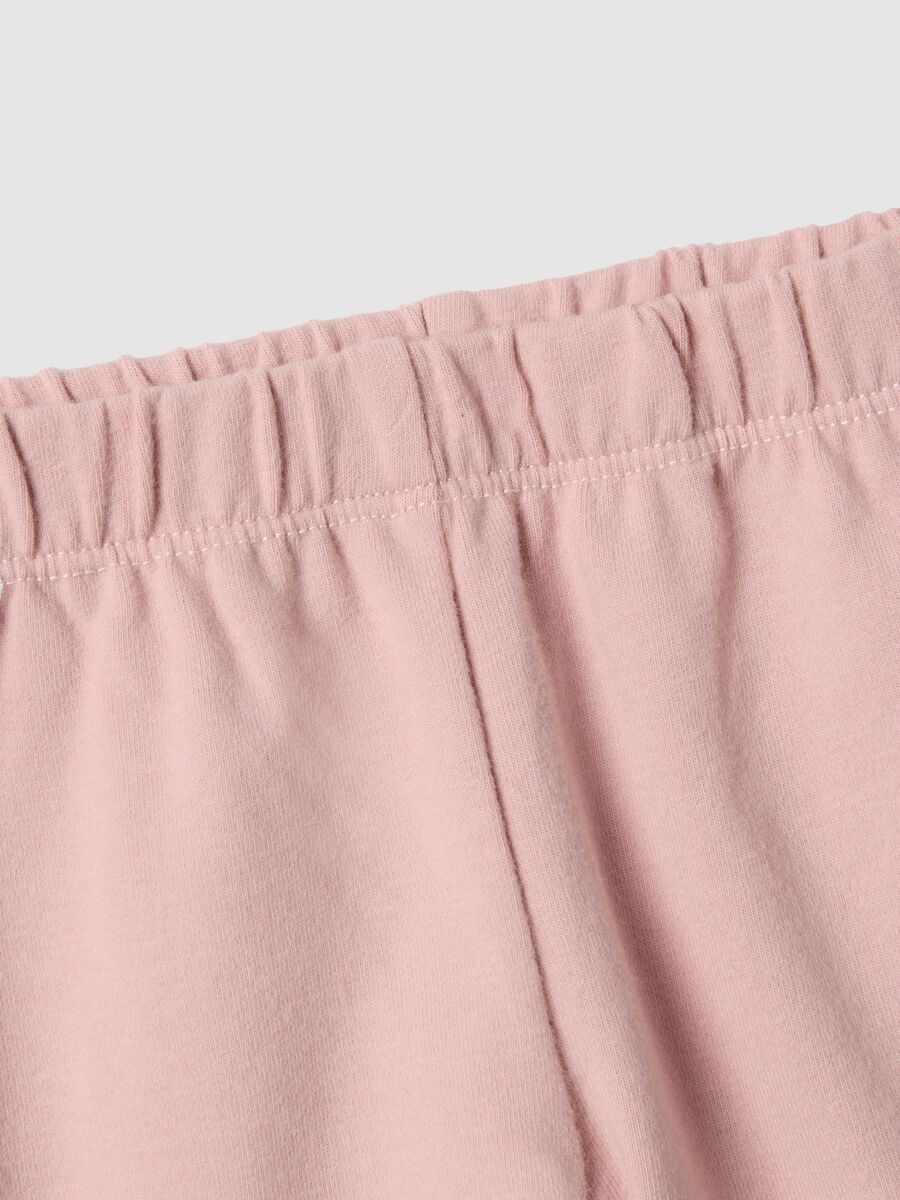 Pink Baby Cotton Stretch Top and Trousers Set_2