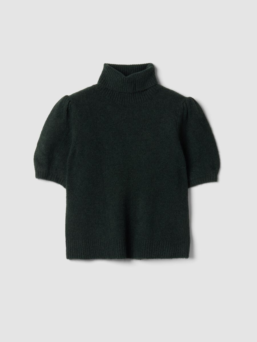 Maglia verde dolcevita in viscosa elasticizzata_4