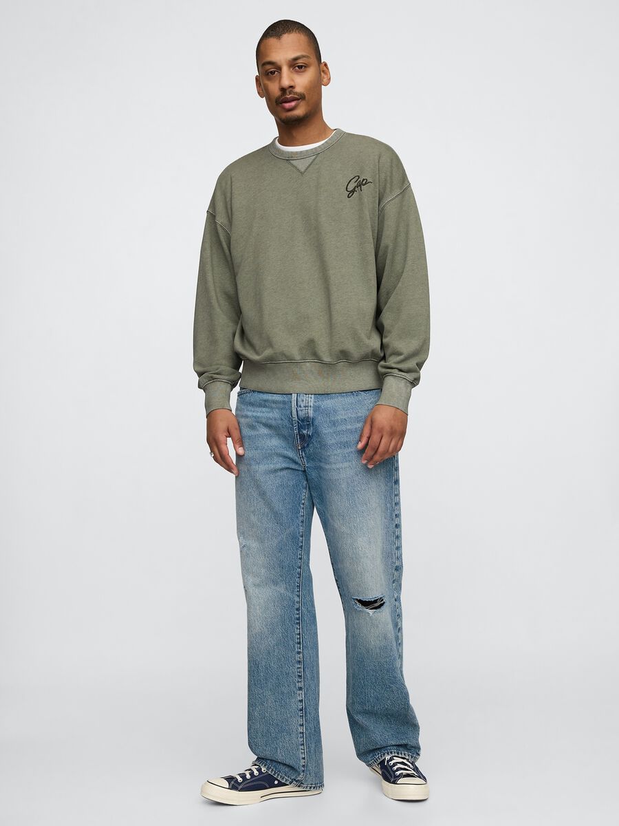 Green Gap fabric blend sweatshirt_1