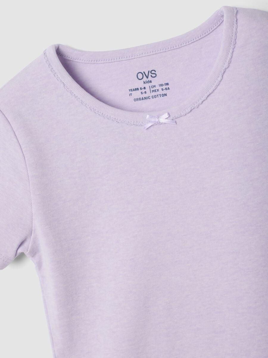2-pack purple crew-neck T-shirts in pure organic cotton_2