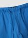Blue stretch cotton shorts_1