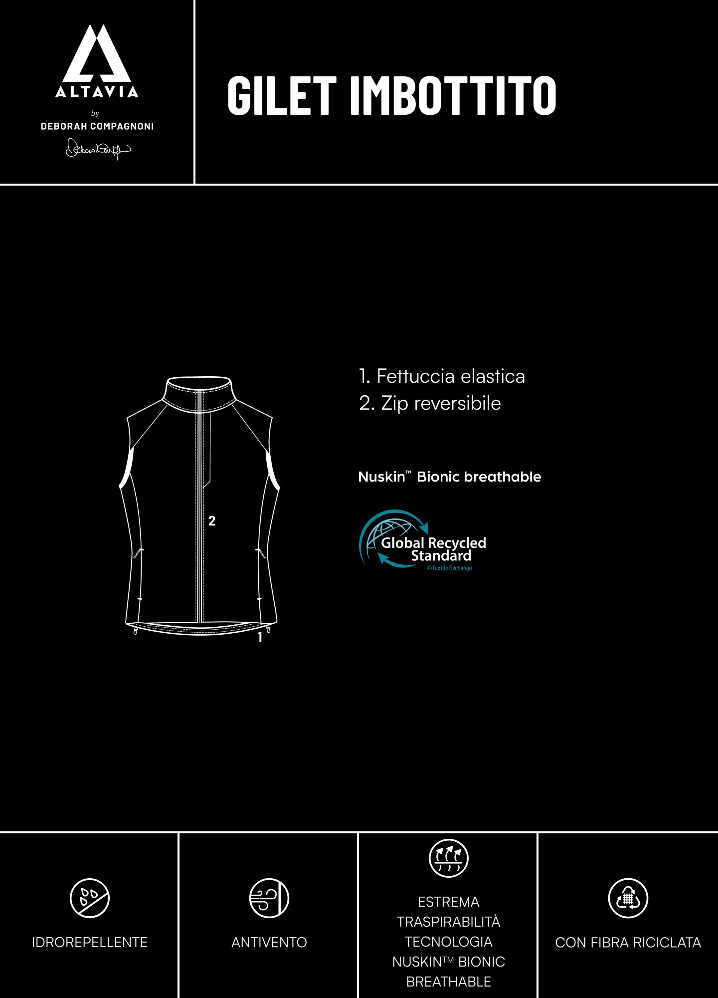 Padded Vest ALTAVIA WITH DEBORAH COMPAGNONI