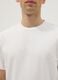 T-shirt girocollo in puro cotone bianca regular fit_3