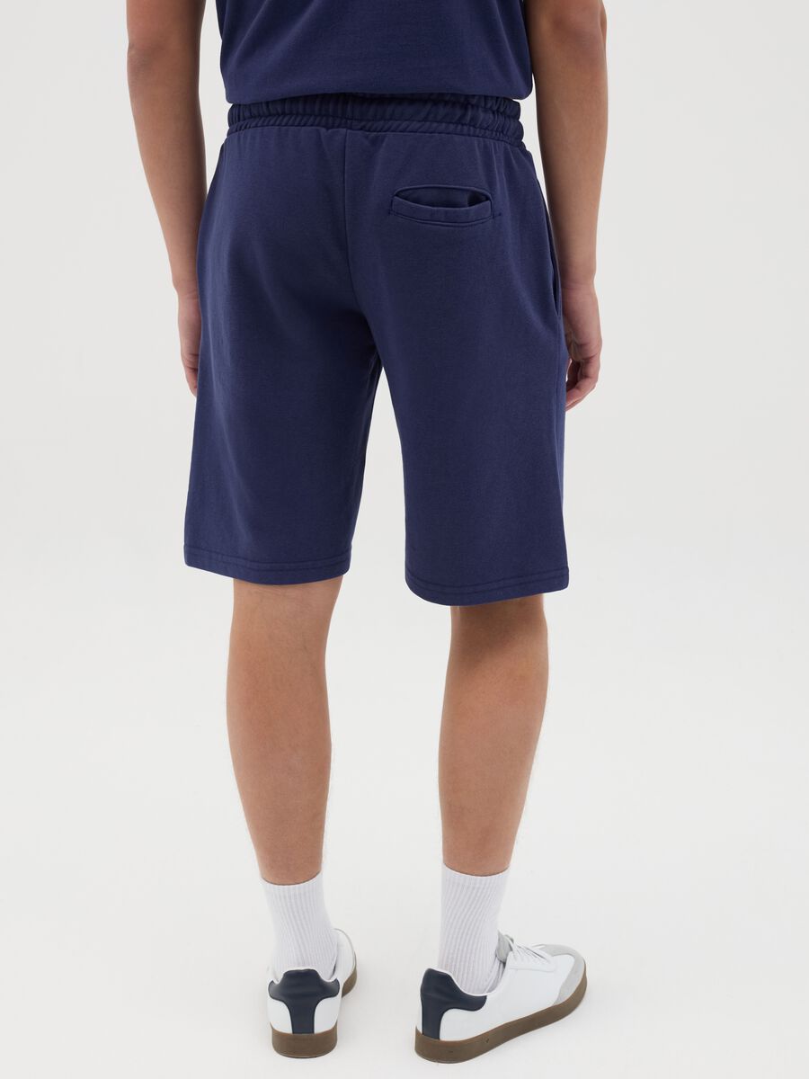 Blue NFL Sports Shorts in Cotton Blend_3