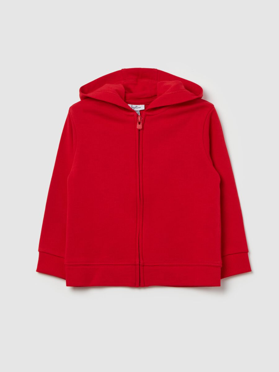 Full-zip in French Terry con cappuccio_0