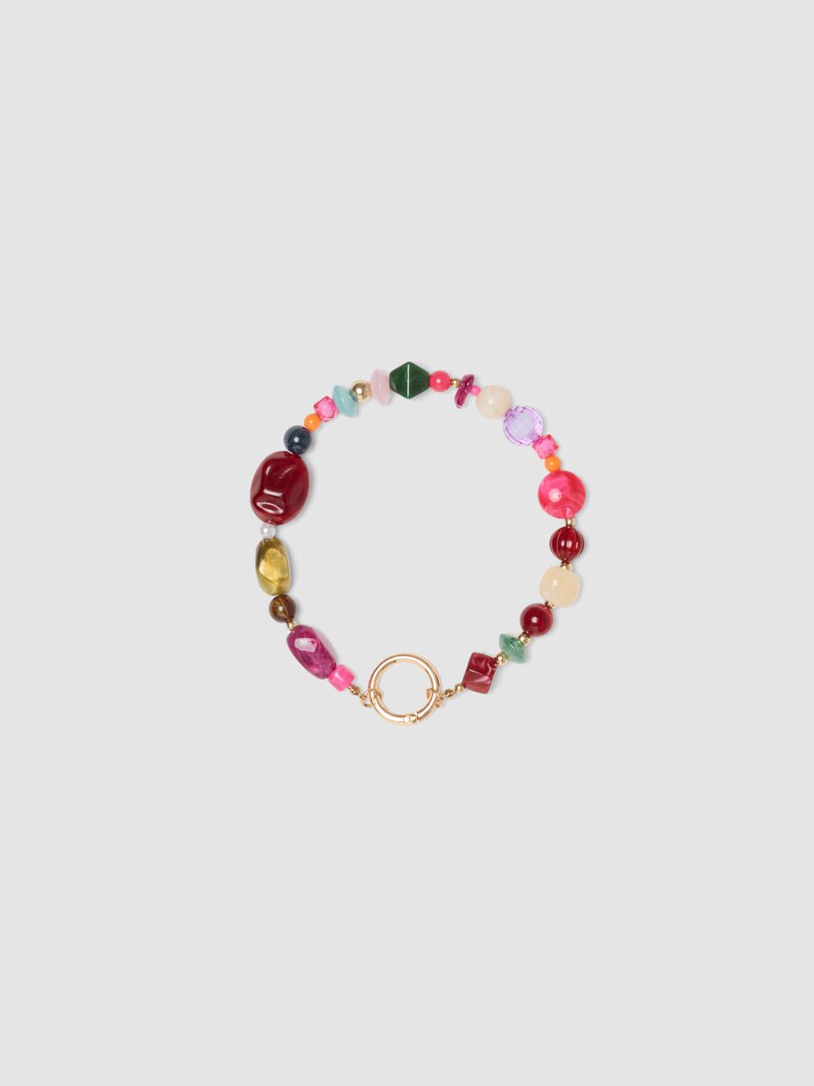 Multicoloured beaded keyring_2