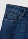 Blue Stretch Denim Slim Fit Cotton Jeans_5