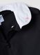 Black girls&rsquo; school apron with white collar and zip_2