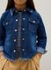 Girls' regular fit blue denim shirt_2