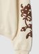 White cotton-blend sweatshirt with embroidery, regular fit_1