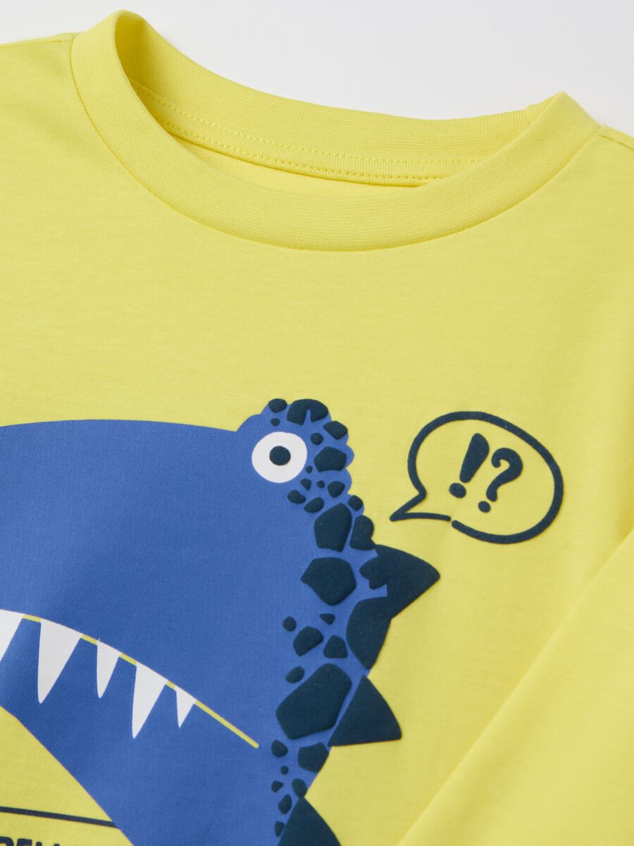 Long-sleeved T-shirt with dinosaur print_3