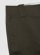 Brown regular fit stretch cotton trousers_5