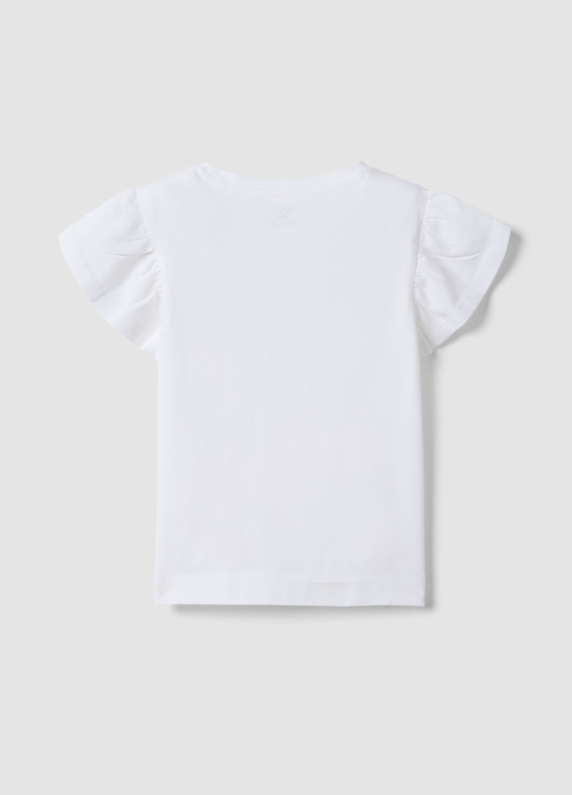 White short-sleeved pure cotton T-shirt