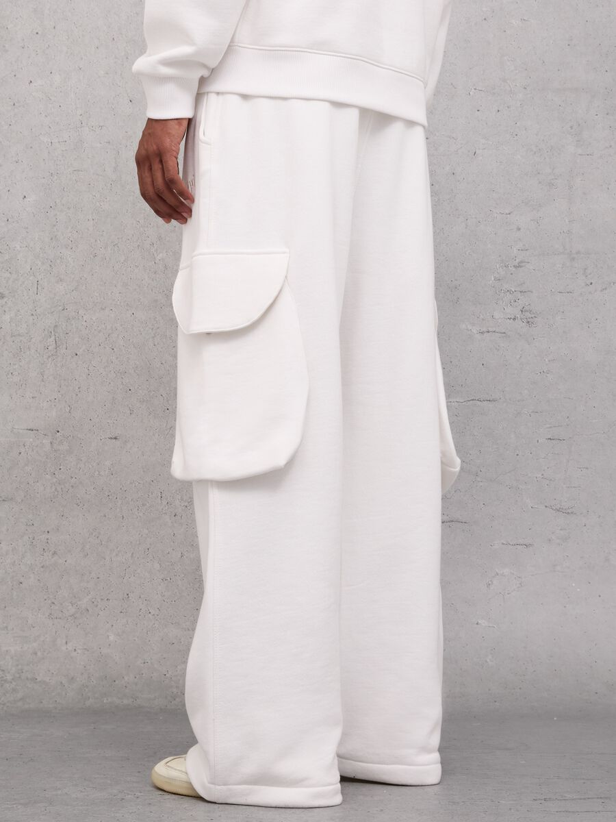 Cargo Sweatpants White_3
