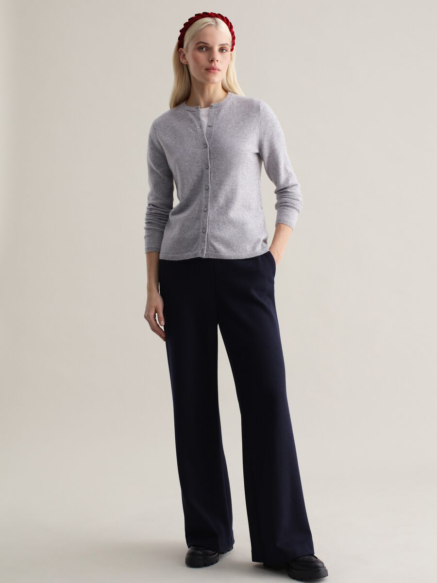 Solid colour cashmere cardigan_1