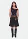 Grey wide-leg stretch viscose Bermuda shorts_0