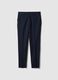 Classic Blue Regular Fit Trousers_0