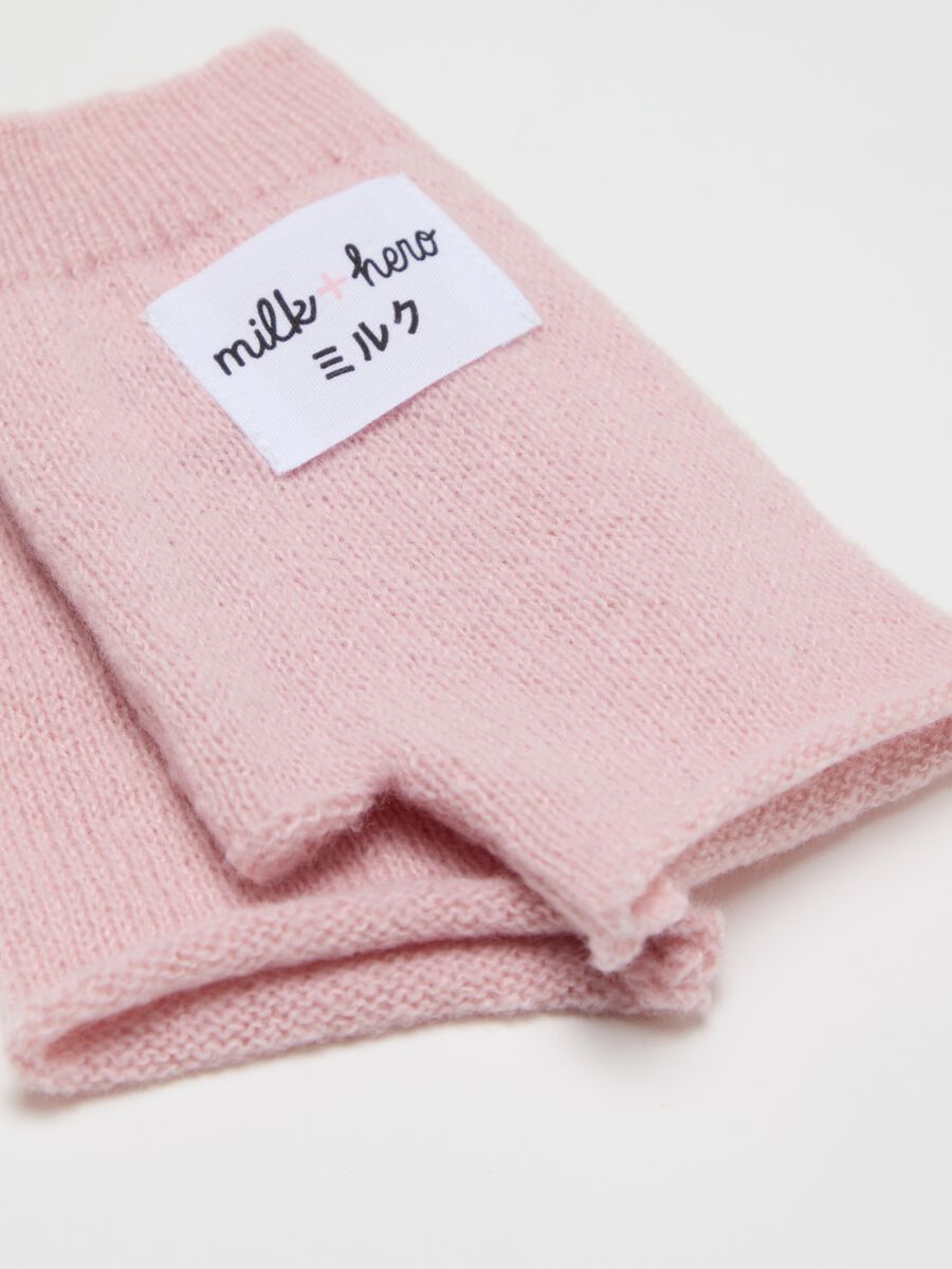 Knitted half-finger gloves_2