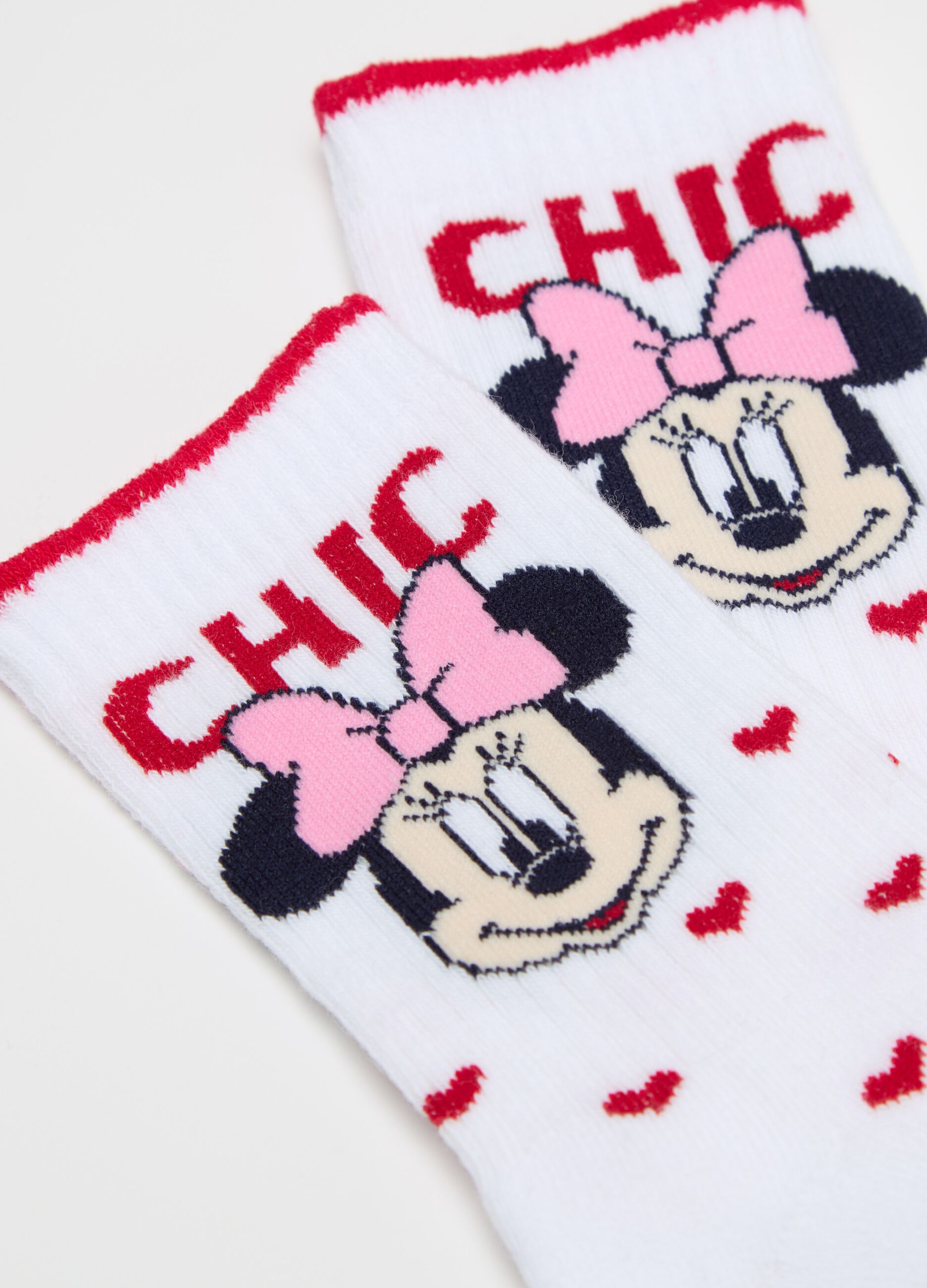 Three-pair pack socks with Daisy Duck and Minnie Mouse design