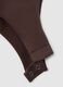 Brown fitted bodysuit with square neckline_5