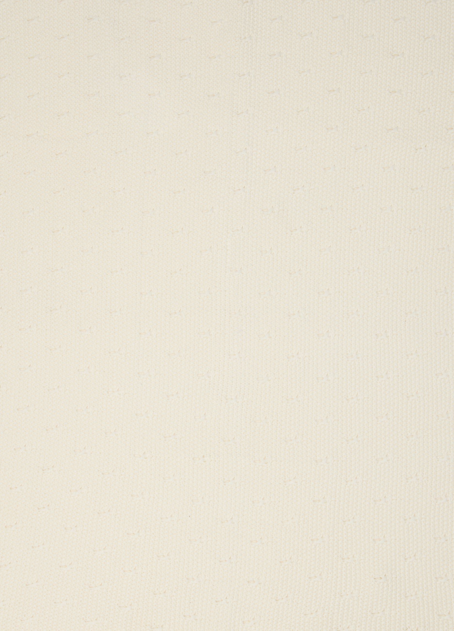 White baby blanket in pure organic cotton knit