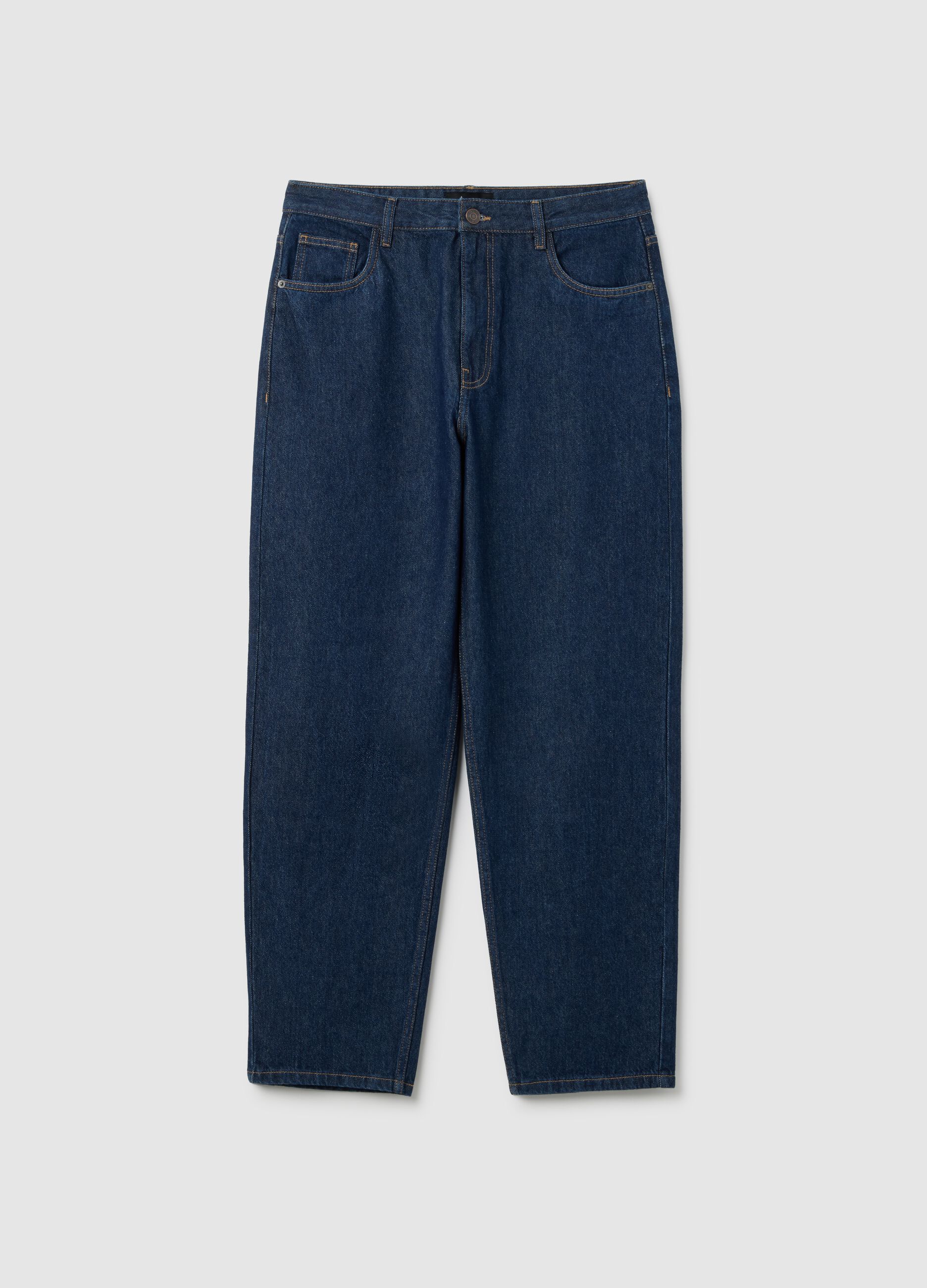 Pure Cotton Blue Baggy Jeans