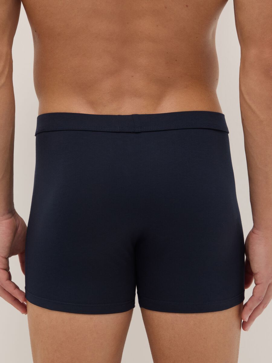 Two-pack blue boxer shorts in stretchy cotton regular fit_2