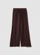 Brown pure cotton beach trousers_0
