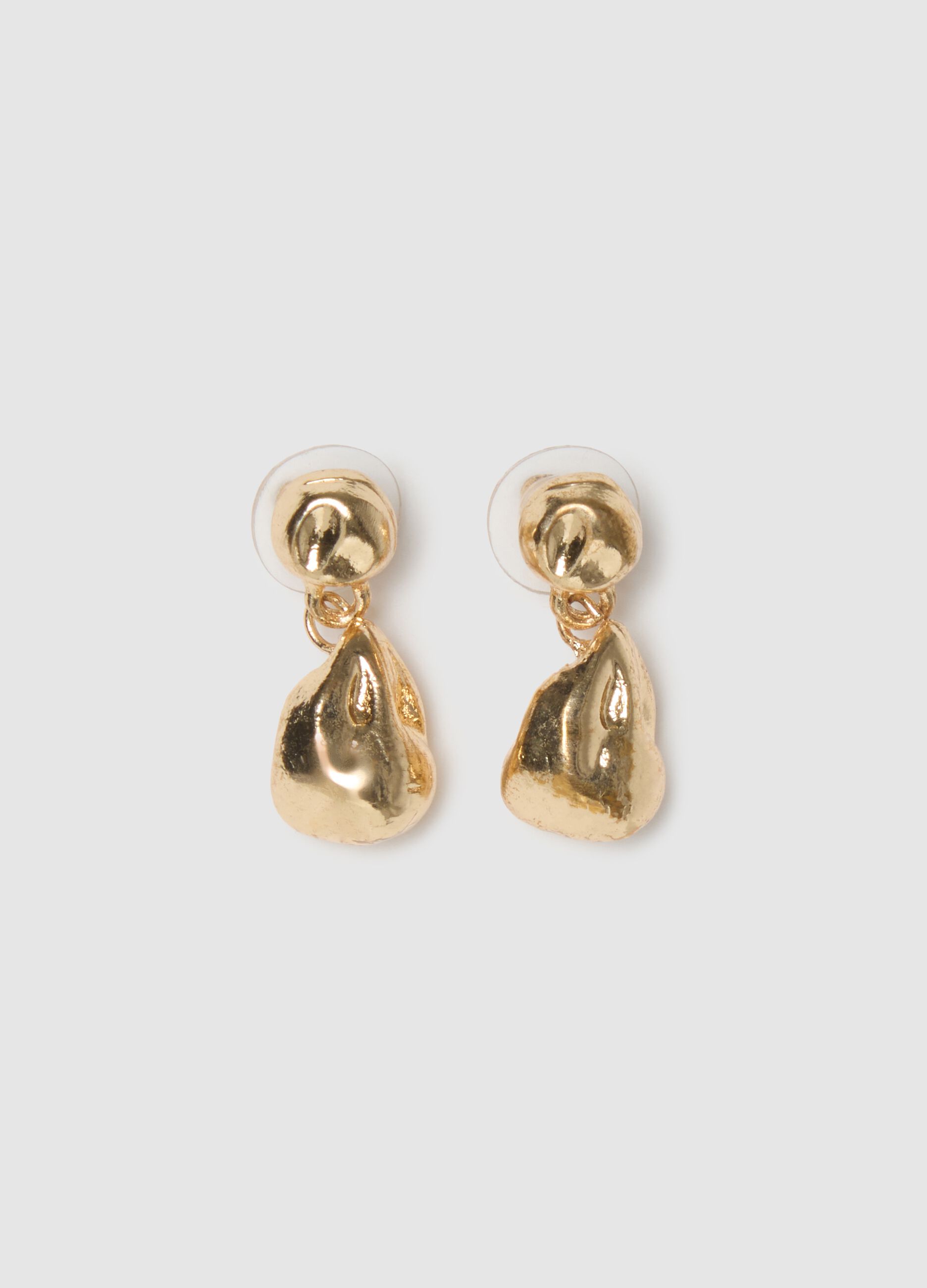Gold-Plated Steel Earrings