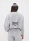 Grey cropped cotton-blend sweatshirt_2