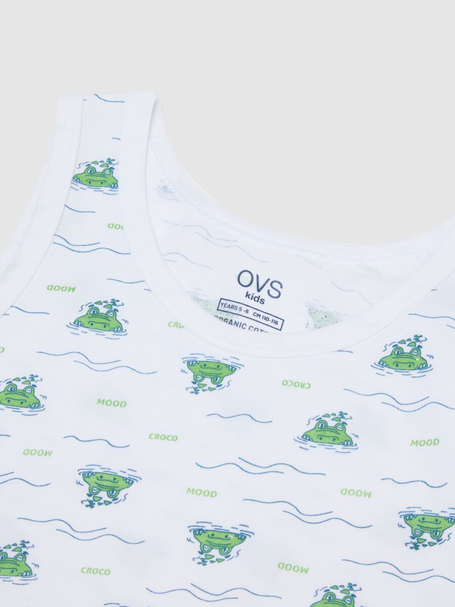 Bipack canottiere in puro cotone multicolor da bambino regular fit_2