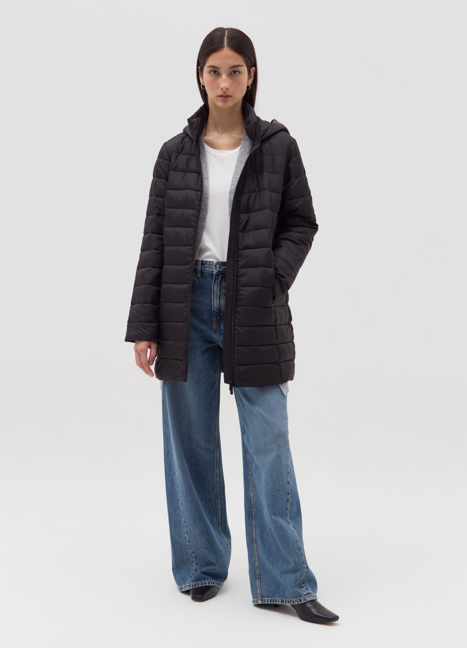 Piumino Essential lungo ultralight da Donna OVS