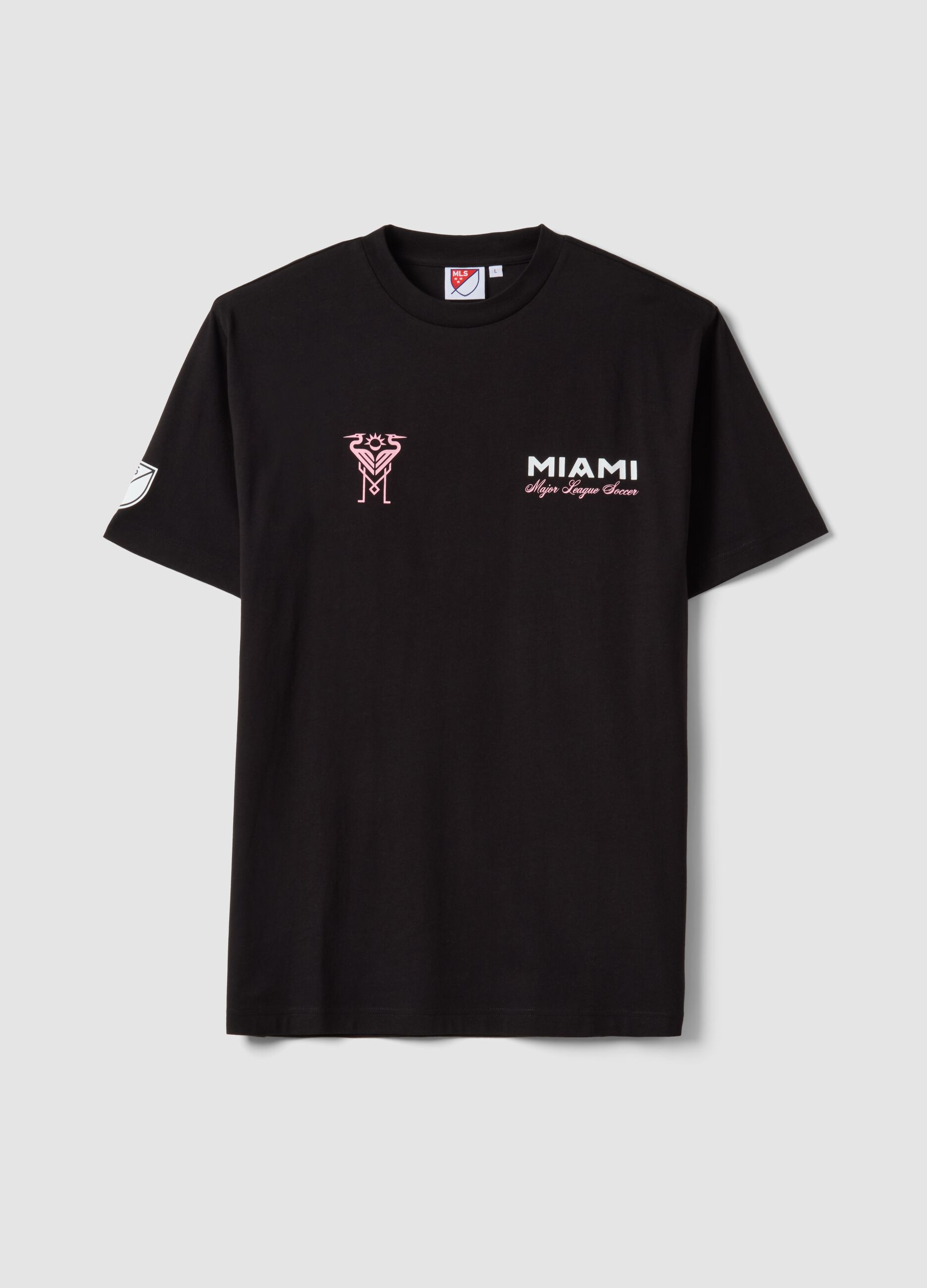 Black Pure Cotton Short Sleeve Regular Fit T-Shirt Inter Miami CF