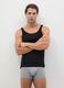 Men's Sleeveless Black Cotton T-shirt_0