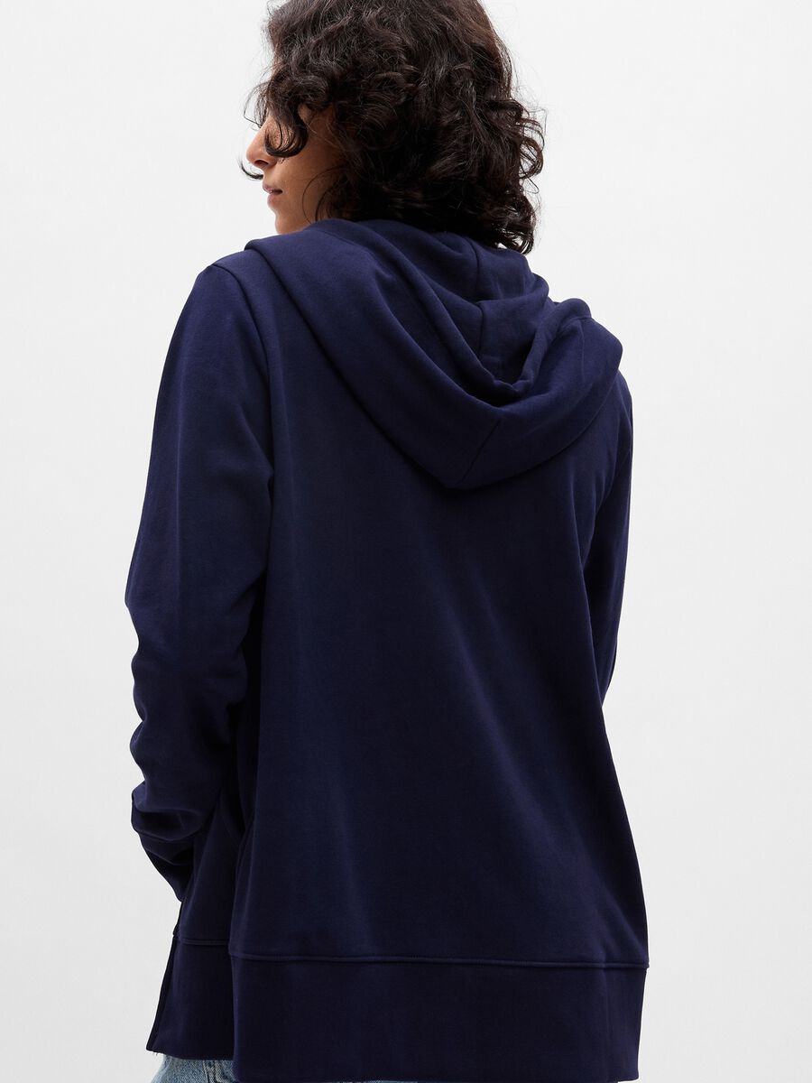 Full-zip in French Terry applicazione logo boucle_1