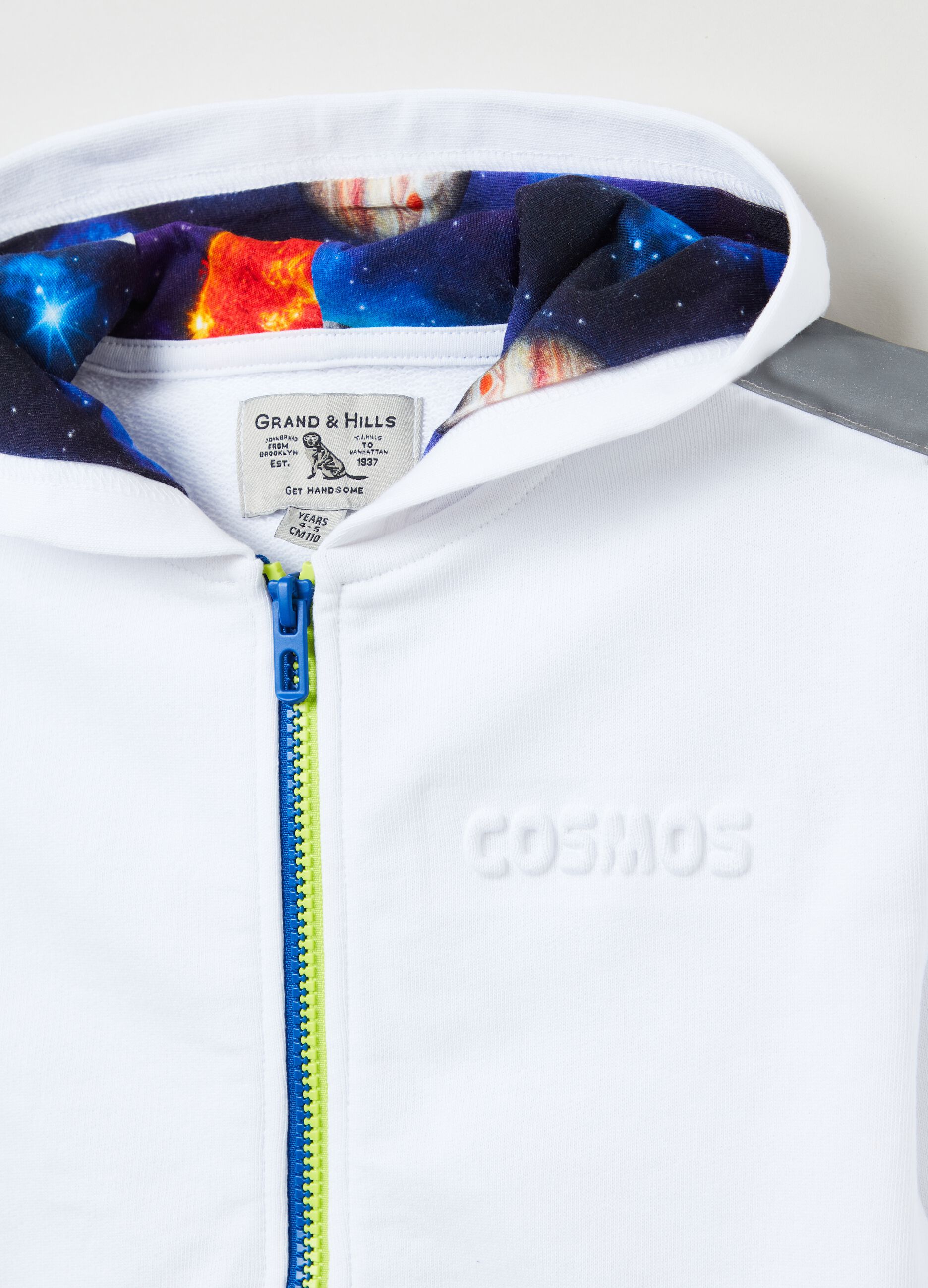 Felpa full-zip in cotone con cappuccio_2