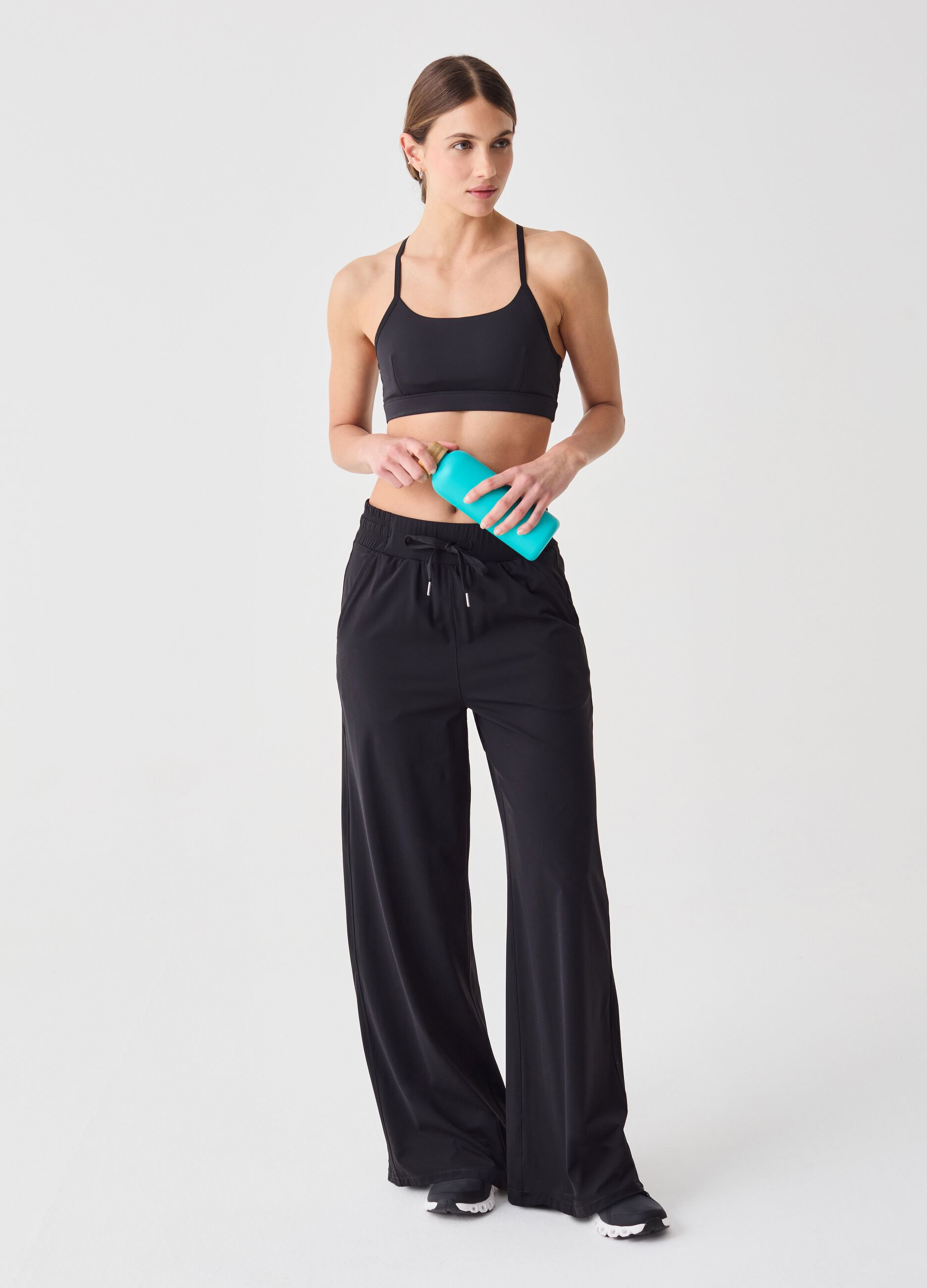 ALTAVIA STUDIO wide-leg trousers with drawstring